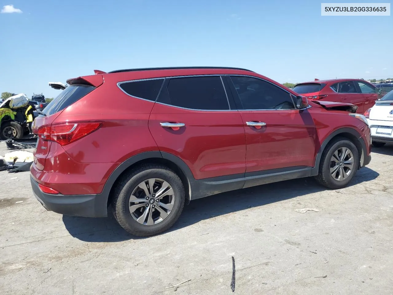 2016 Hyundai Santa Fe Sport VIN: 5XYZU3LB2GG336635 Lot: 70314734