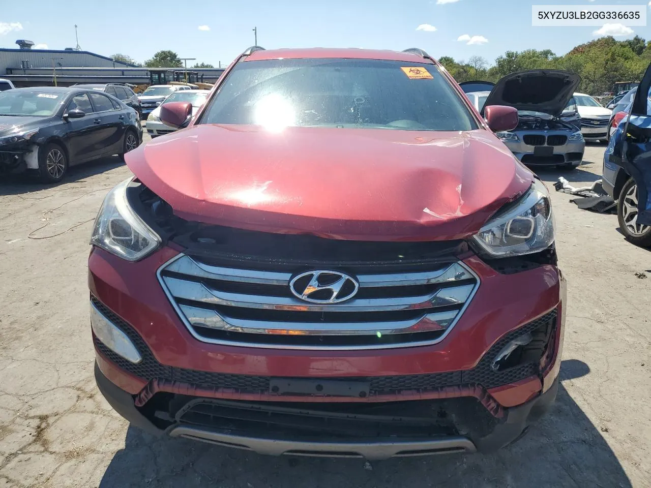 2016 Hyundai Santa Fe Sport VIN: 5XYZU3LB2GG336635 Lot: 70314734