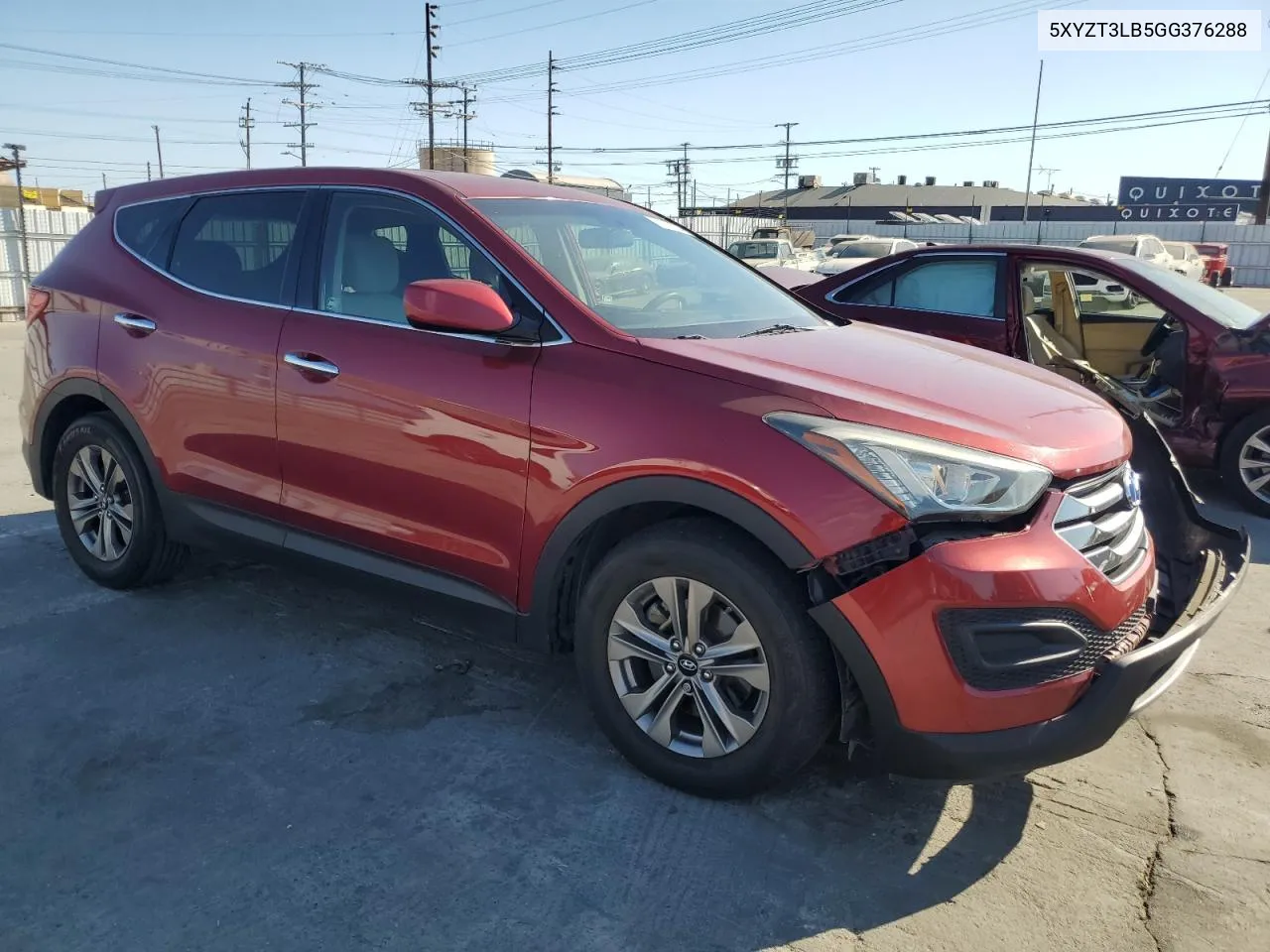 2016 Hyundai Santa Fe Sport VIN: 5XYZT3LB5GG376288 Lot: 70509724