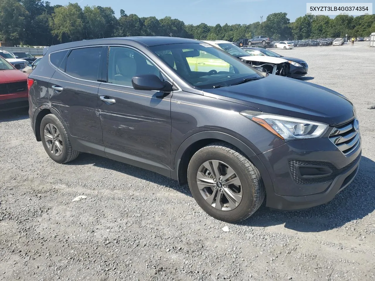 2016 Hyundai Santa Fe Sport VIN: 5XYZT3LB4GG374354 Lot: 70663404