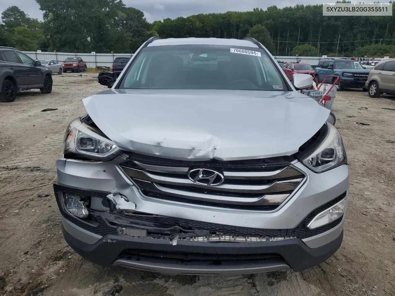 5XYZU3LB2GG355511 2016 Hyundai Santa Fe Sport