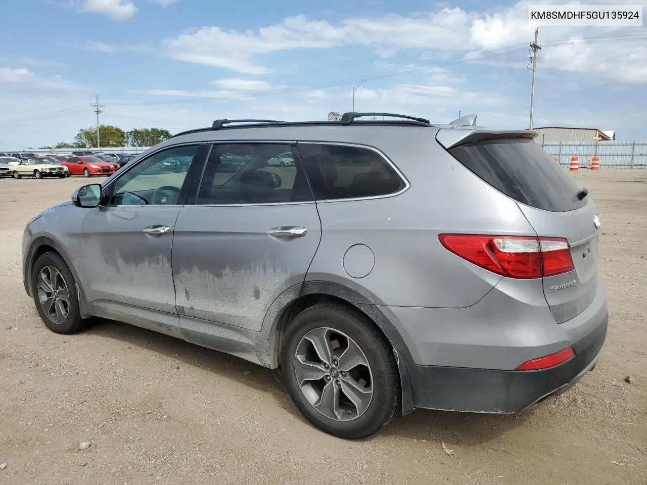 2016 Hyundai Santa Fe Se VIN: KM8SMDHF5GU135924 Lot: 70688214