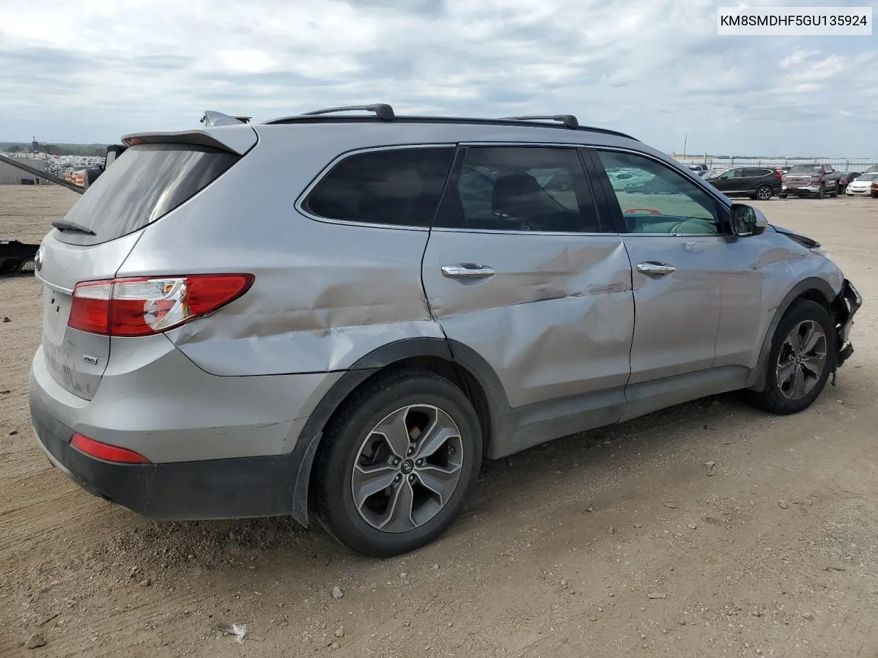 2016 Hyundai Santa Fe Se VIN: KM8SMDHF5GU135924 Lot: 70688214