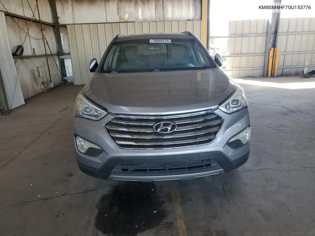 2016 Hyundai Santa Fe Se VIN: KM8SM4HF7GU153776 Lot: 70848414