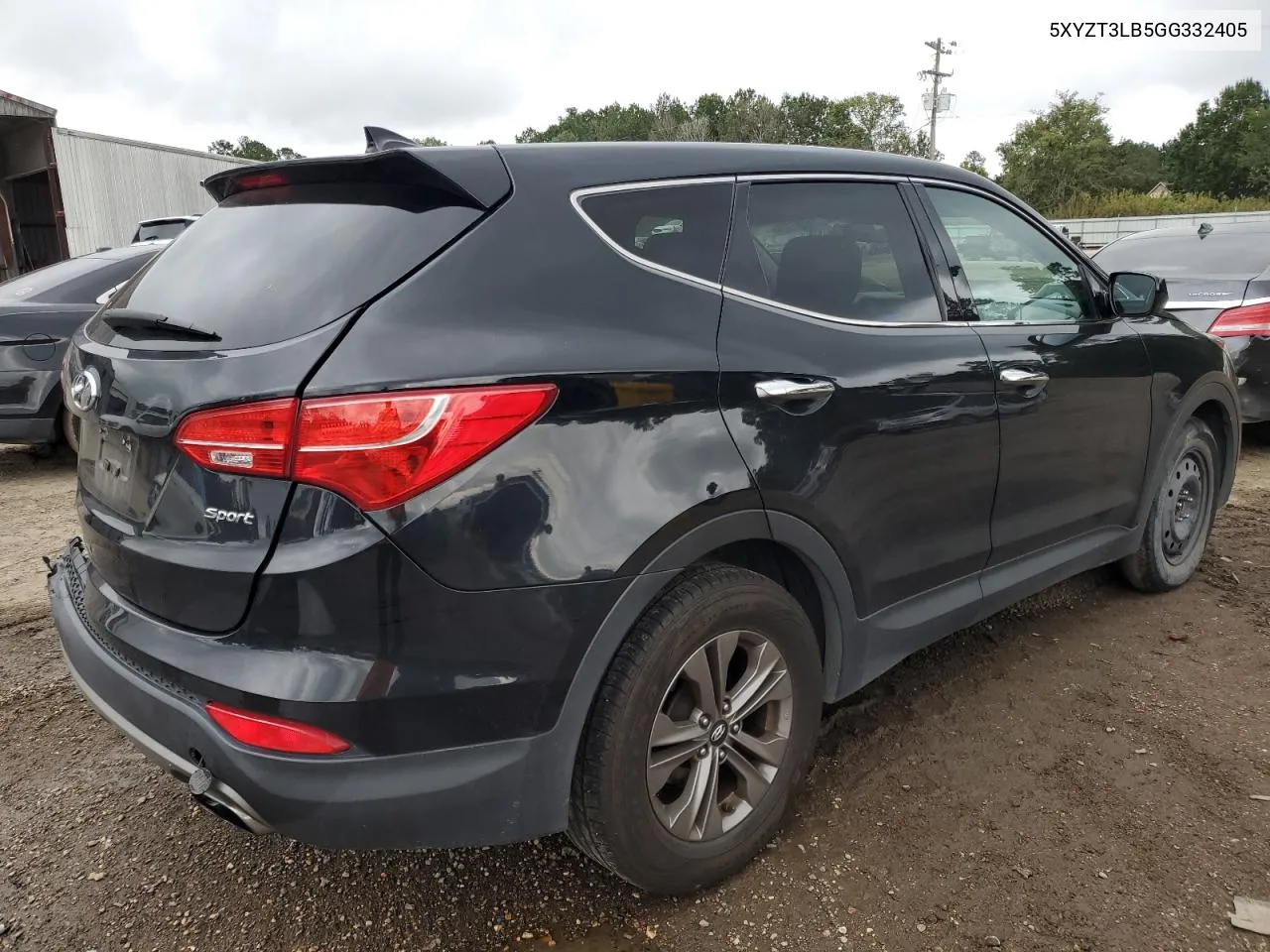 2016 Hyundai Santa Fe Sport VIN: 5XYZT3LB5GG332405 Lot: 71080224