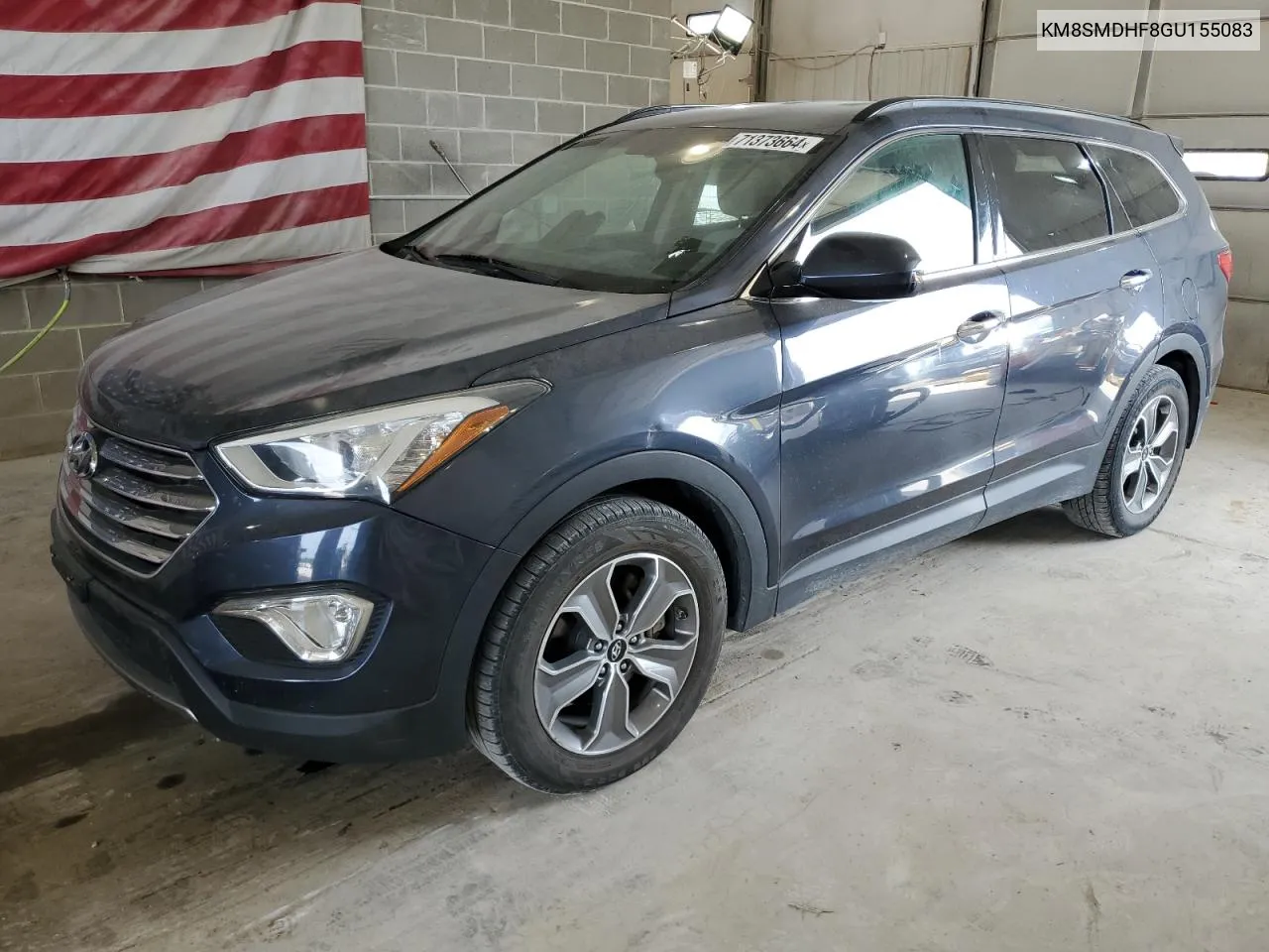 2016 Hyundai Santa Fe Se VIN: KM8SMDHF8GU155083 Lot: 71373664