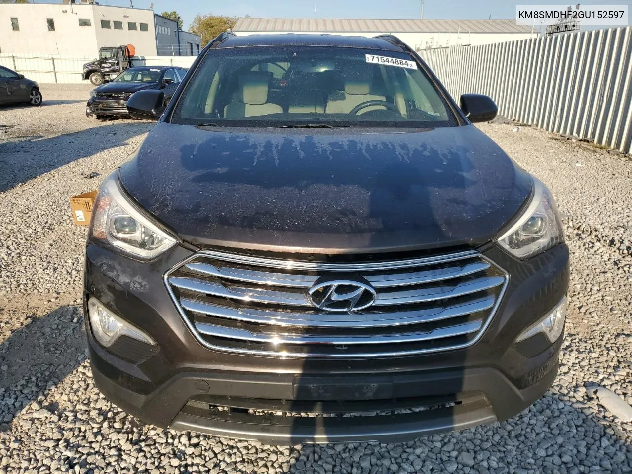 2016 Hyundai Santa Fe Se VIN: KM8SMDHF2GU152597 Lot: 71544884