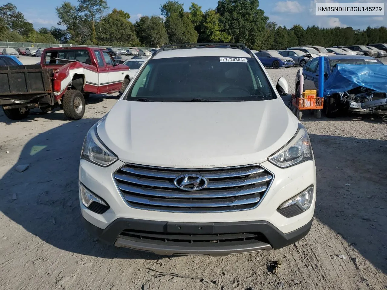 2016 Hyundai Santa Fe Se VIN: KM8SNDHF8GU145229 Lot: 71736354