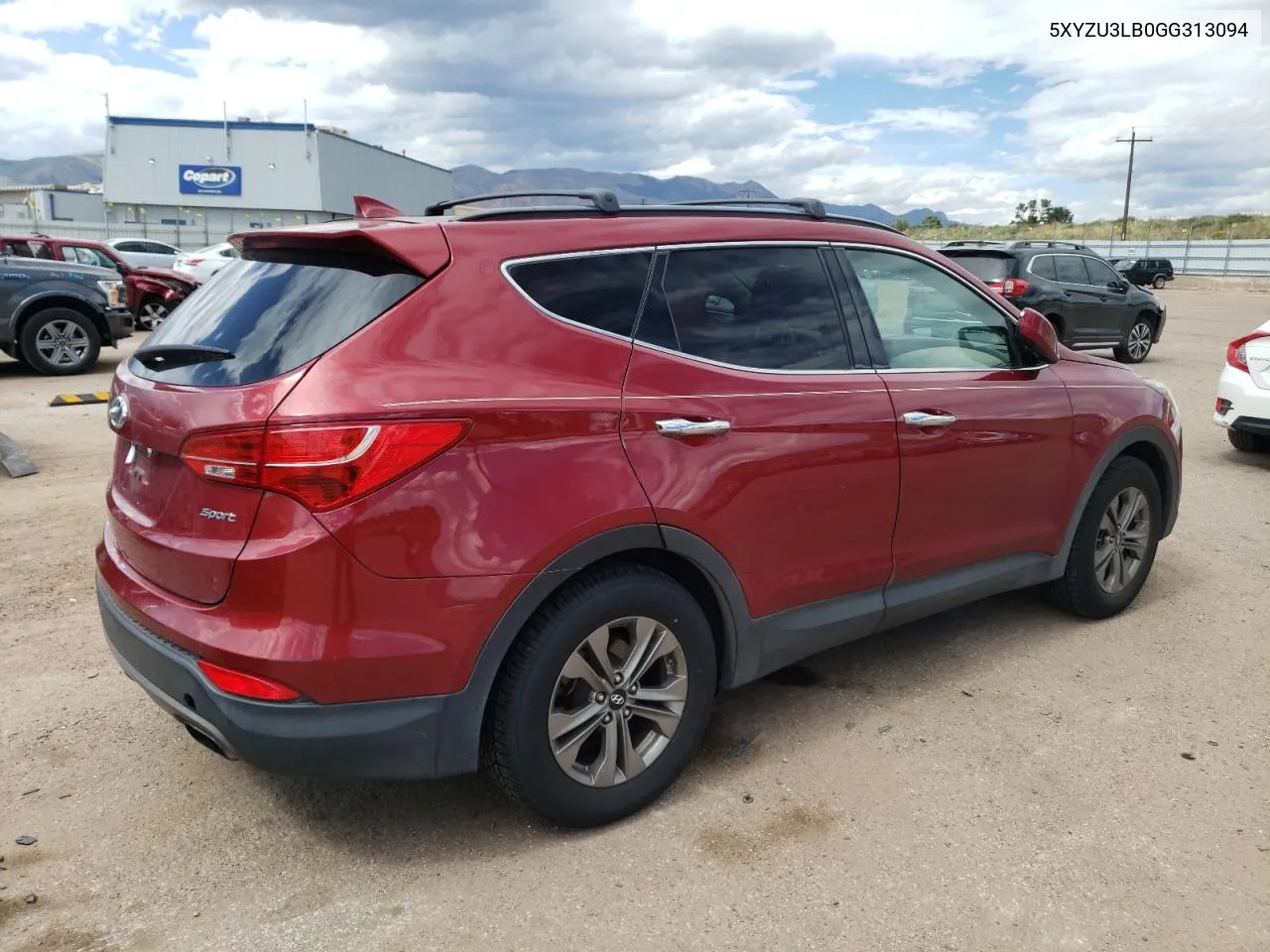 2016 Hyundai Santa Fe Sport VIN: 5XYZU3LB0GG313094 Lot: 71809734