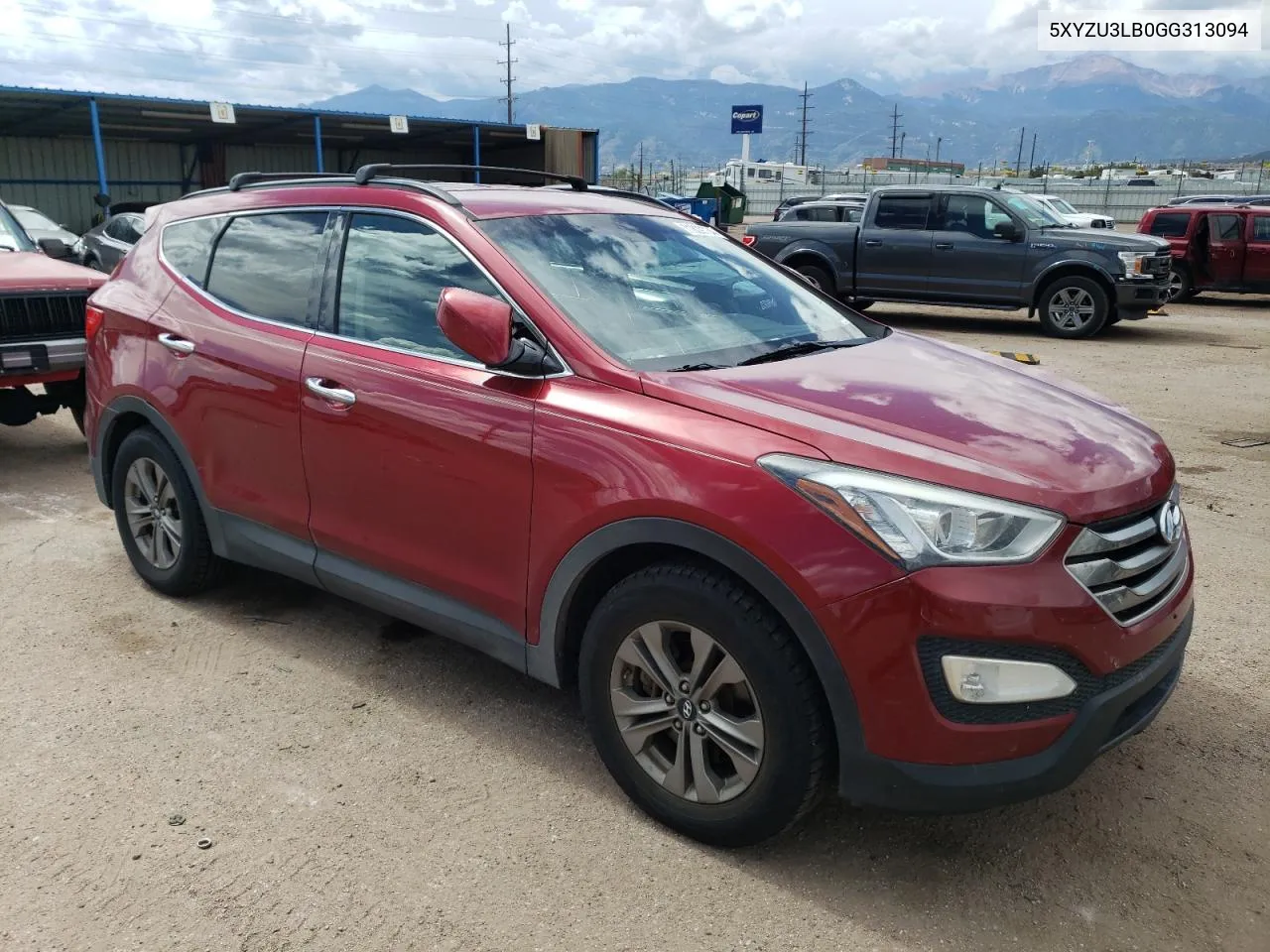 2016 Hyundai Santa Fe Sport VIN: 5XYZU3LB0GG313094 Lot: 71809734