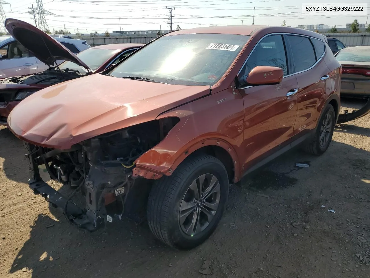 5XYZT3LB4GG329222 2016 Hyundai Santa Fe Sport