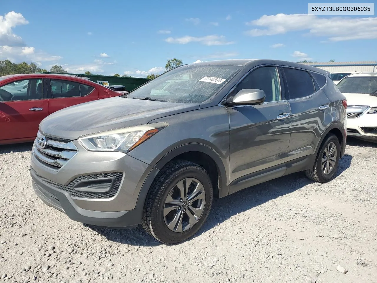 2016 Hyundai Santa Fe Sport VIN: 5XYZT3LB0GG306035 Lot: 72146634