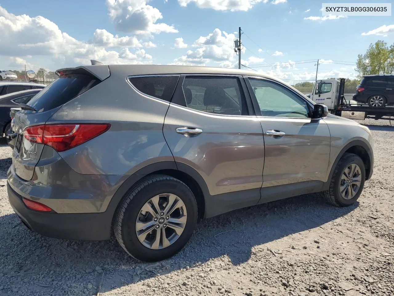 2016 Hyundai Santa Fe Sport VIN: 5XYZT3LB0GG306035 Lot: 72146634