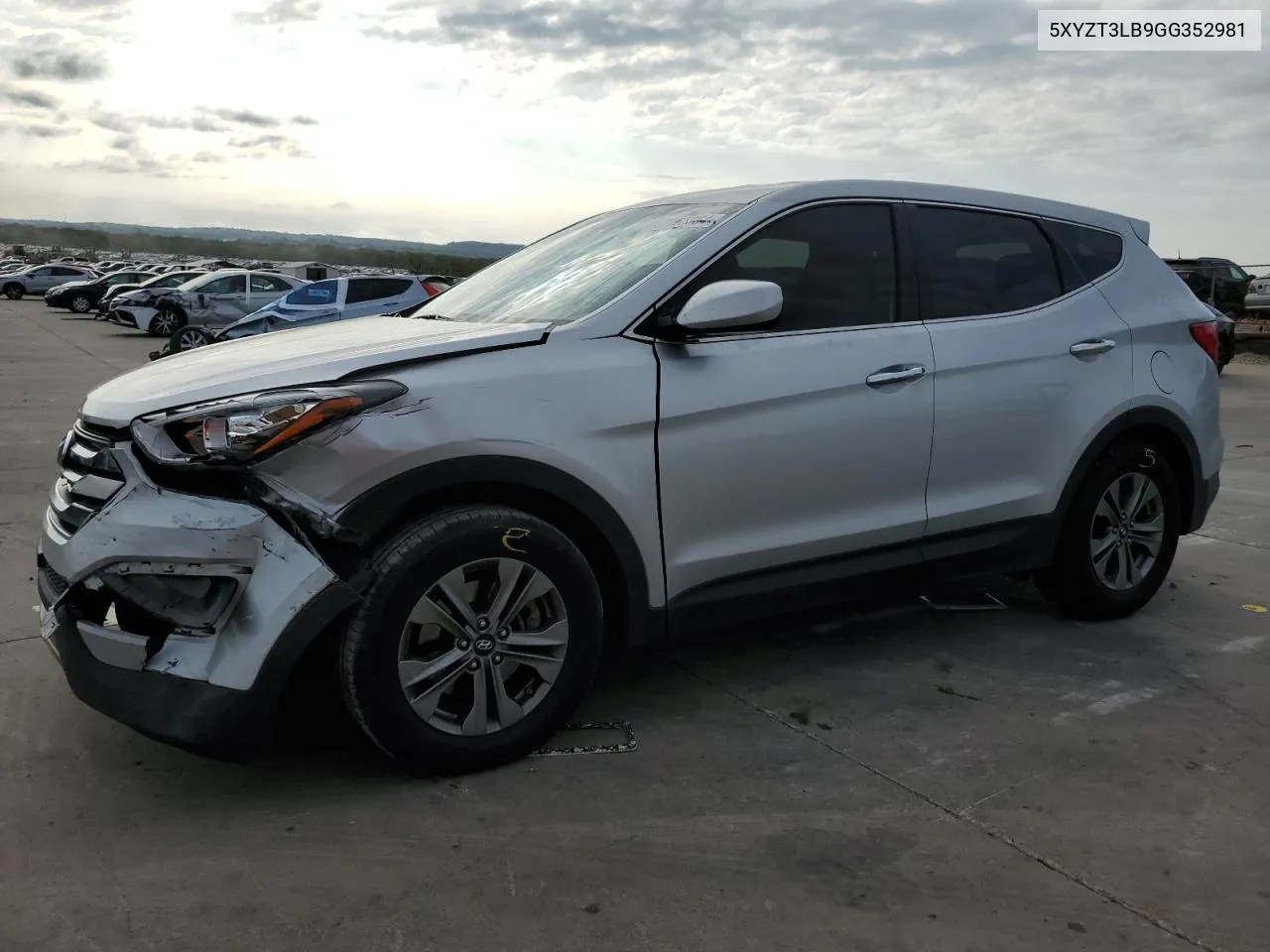 2016 Hyundai Santa Fe Sport VIN: 5XYZT3LB9GG352981 Lot: 72165364