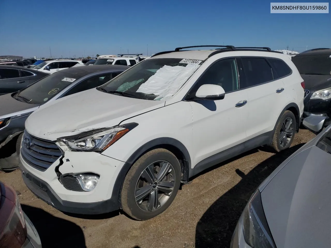 2016 Hyundai Santa Fe Se VIN: KM8SNDHF8GU159860 Lot: 72277604