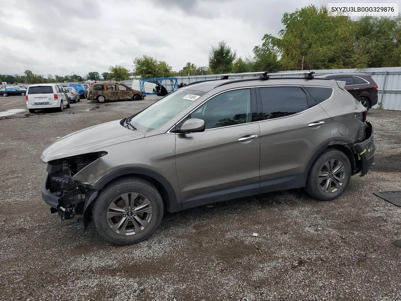 2016 Hyundai Santa Fe Sport VIN: 5XYZU3LB0GG329876 Lot: 72514884