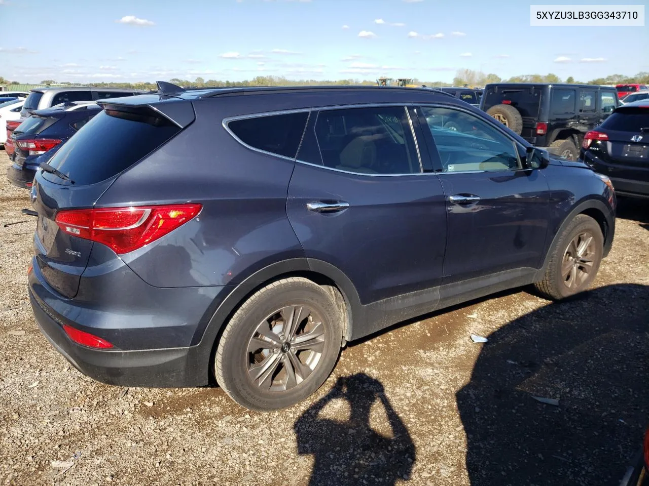 5XYZU3LB3GG343710 2016 Hyundai Santa Fe Sport