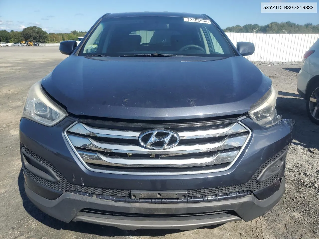 2016 Hyundai Santa Fe Sport VIN: 5XYZTDLB8GG319833 Lot: 73103934