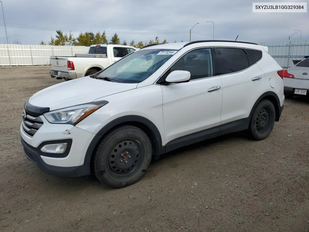 2016 Hyundai Santa Fe Sport VIN: 5XYZU3LB1GG329384 Lot: 73170244