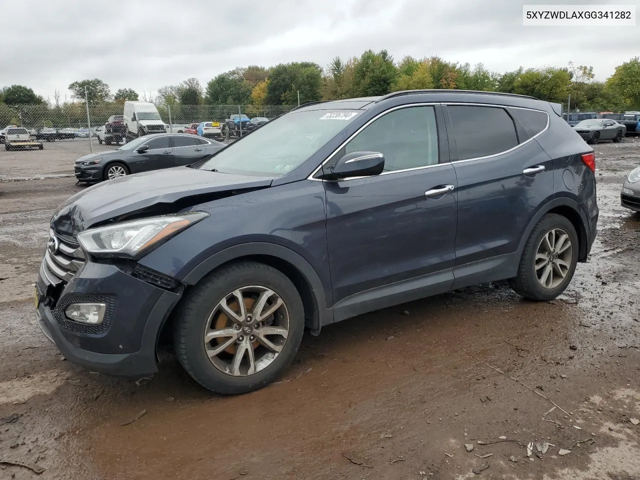 5XYZWDLAXGG341282 2016 Hyundai Santa Fe Sport