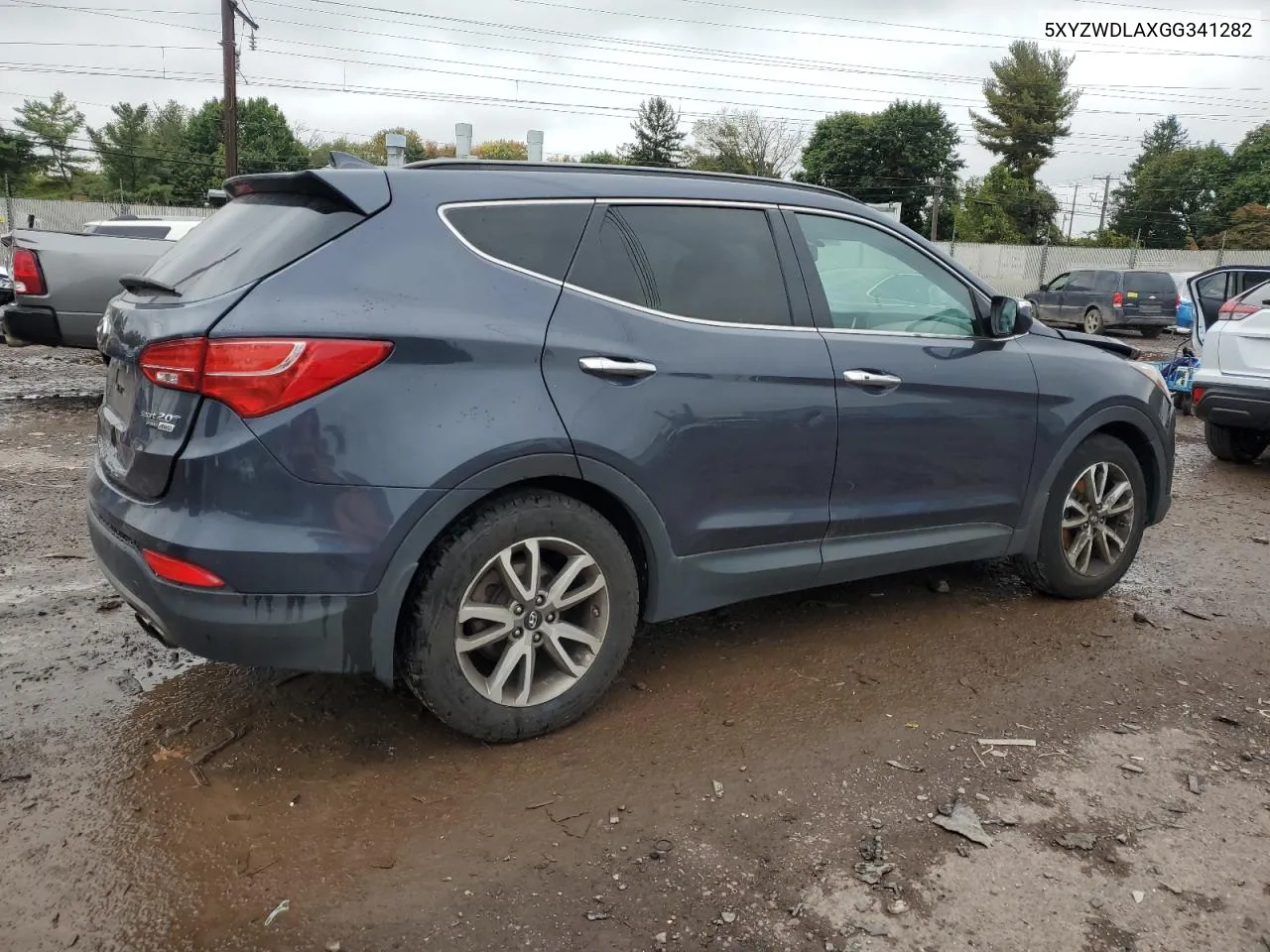 5XYZWDLAXGG341282 2016 Hyundai Santa Fe Sport