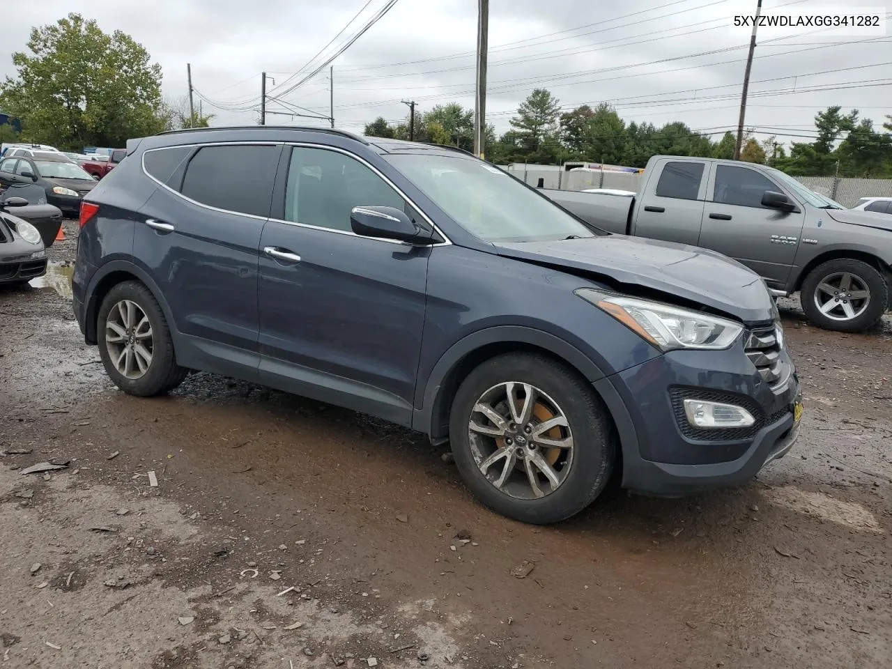 2016 Hyundai Santa Fe Sport VIN: 5XYZWDLAXGG341282 Lot: 73236794