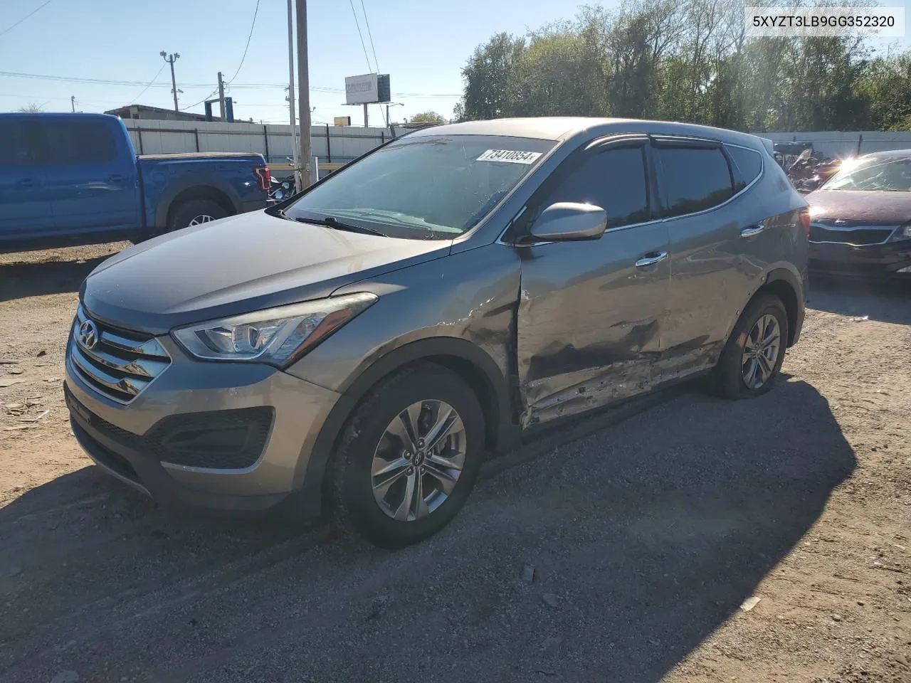 2016 Hyundai Santa Fe Sport VIN: 5XYZT3LB9GG352320 Lot: 73410854