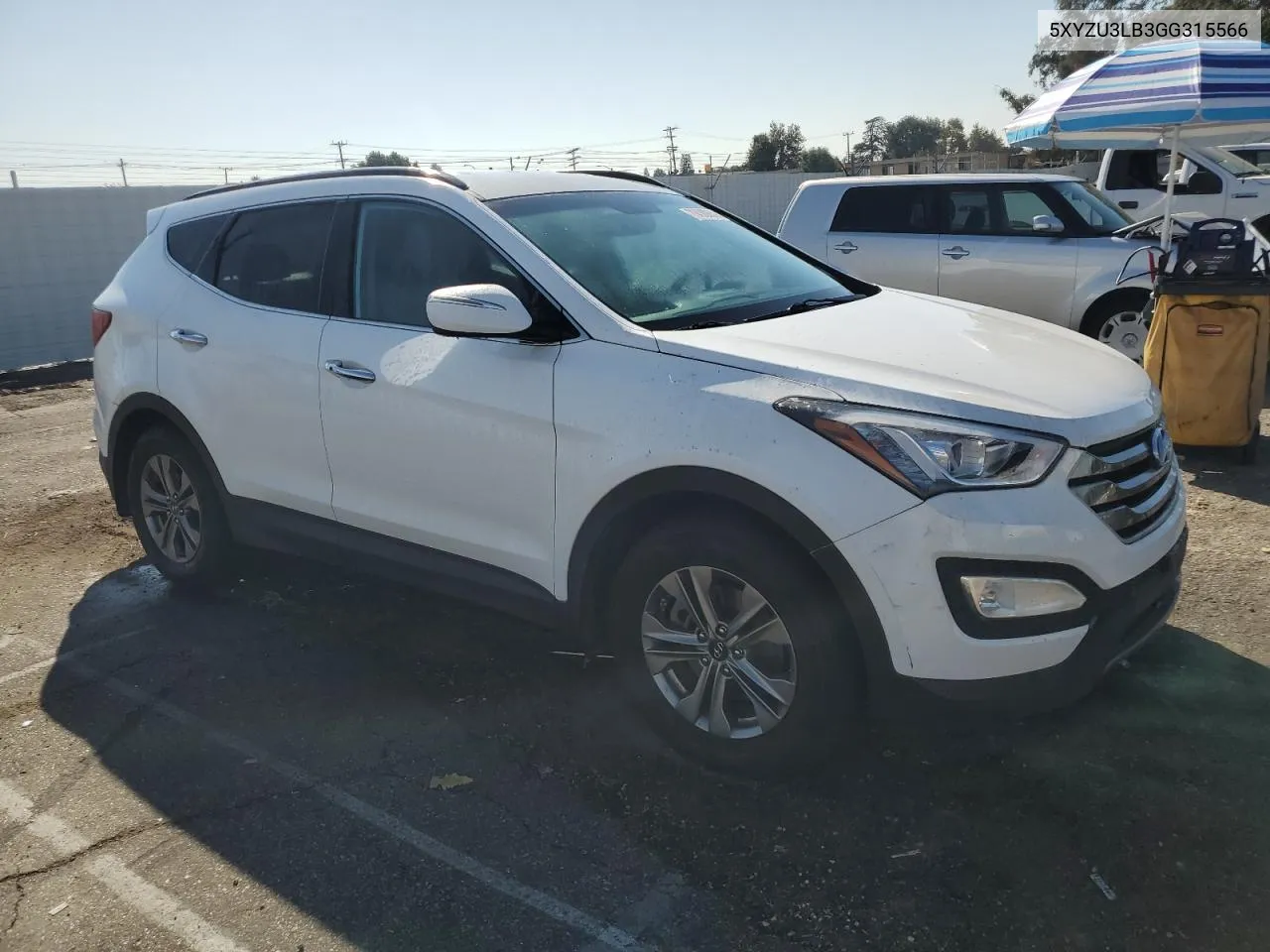 2016 Hyundai Santa Fe Sport VIN: 5XYZU3LB3GG315566 Lot: 73430854