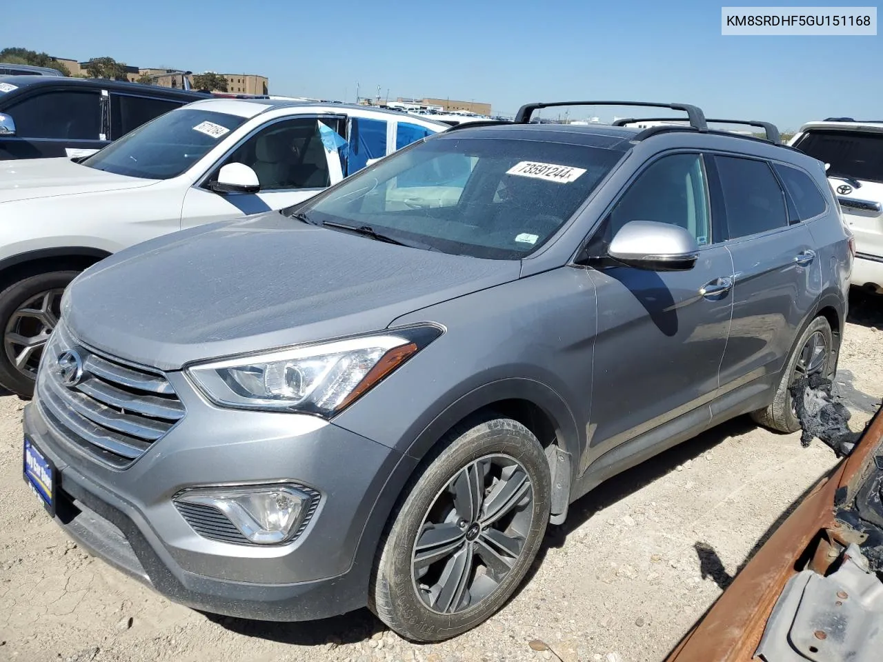 2016 Hyundai Santa Fe Se Ultimate VIN: KM8SRDHF5GU151168 Lot: 73591244