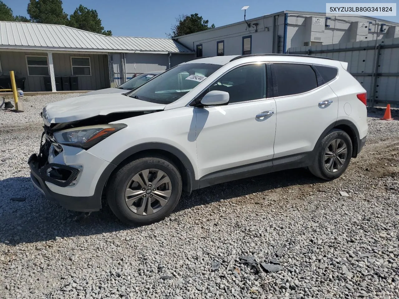 2016 Hyundai Santa Fe Sport VIN: 5XYZU3LB8GG341824 Lot: 73954244