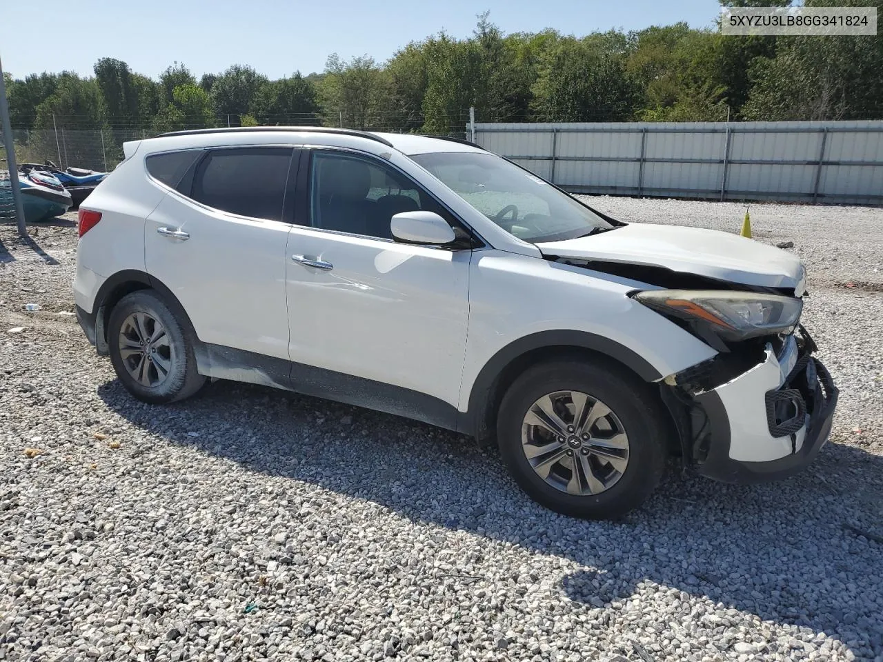 2016 Hyundai Santa Fe Sport VIN: 5XYZU3LB8GG341824 Lot: 73954244