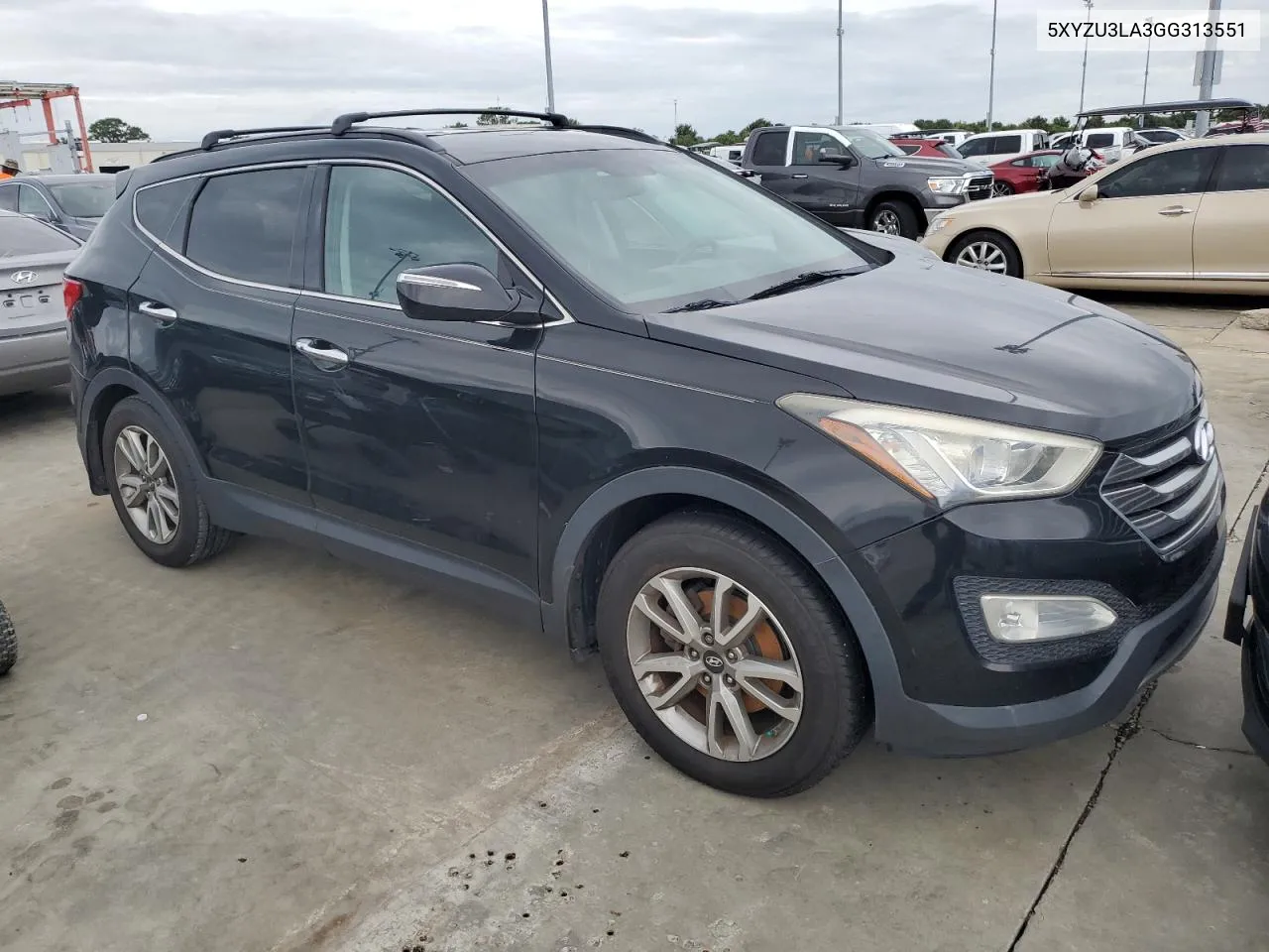 2016 Hyundai Santa Fe Sport VIN: 5XYZU3LA3GG313551 Lot: 74524244