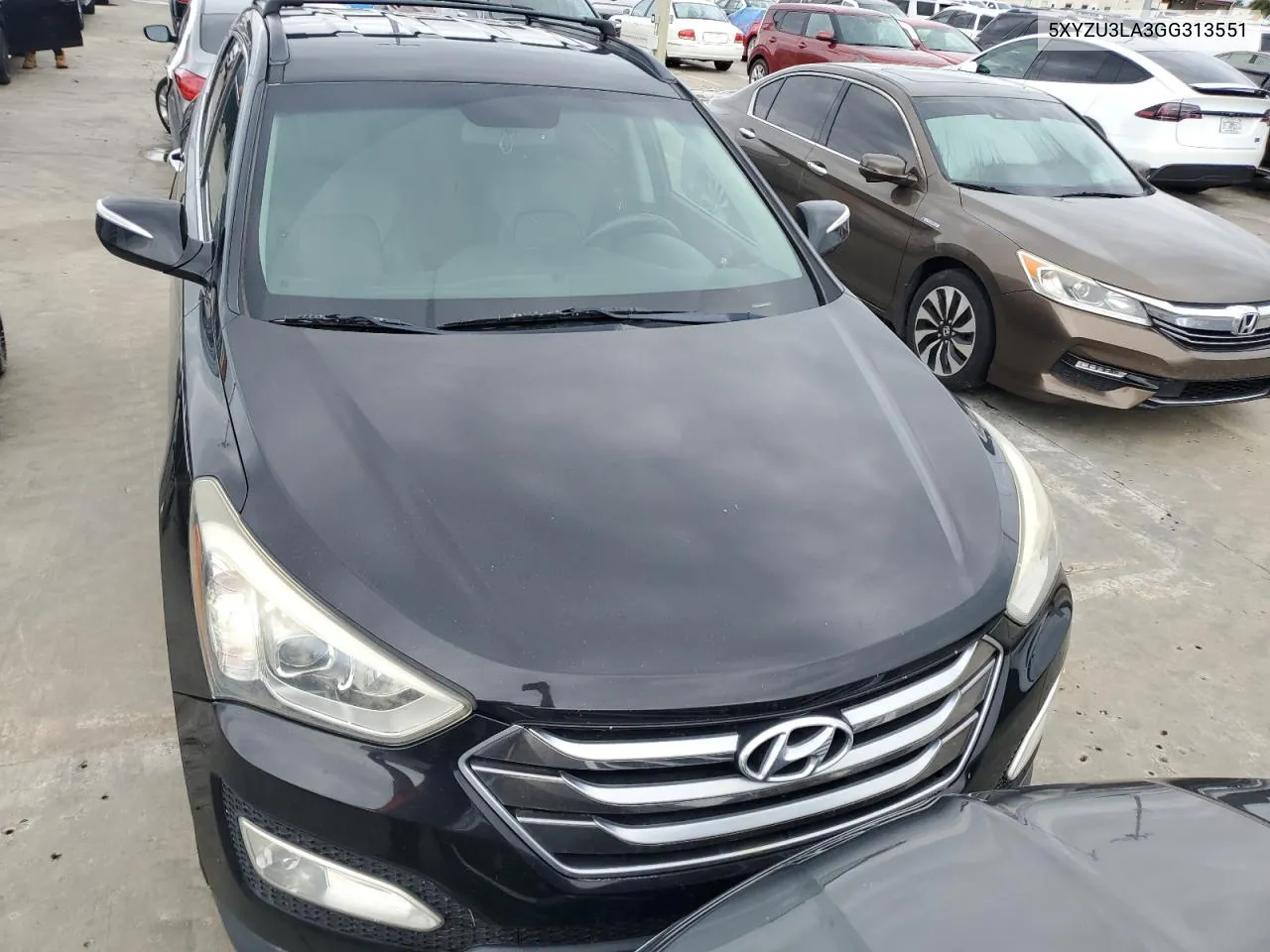 2016 Hyundai Santa Fe Sport VIN: 5XYZU3LA3GG313551 Lot: 74524244