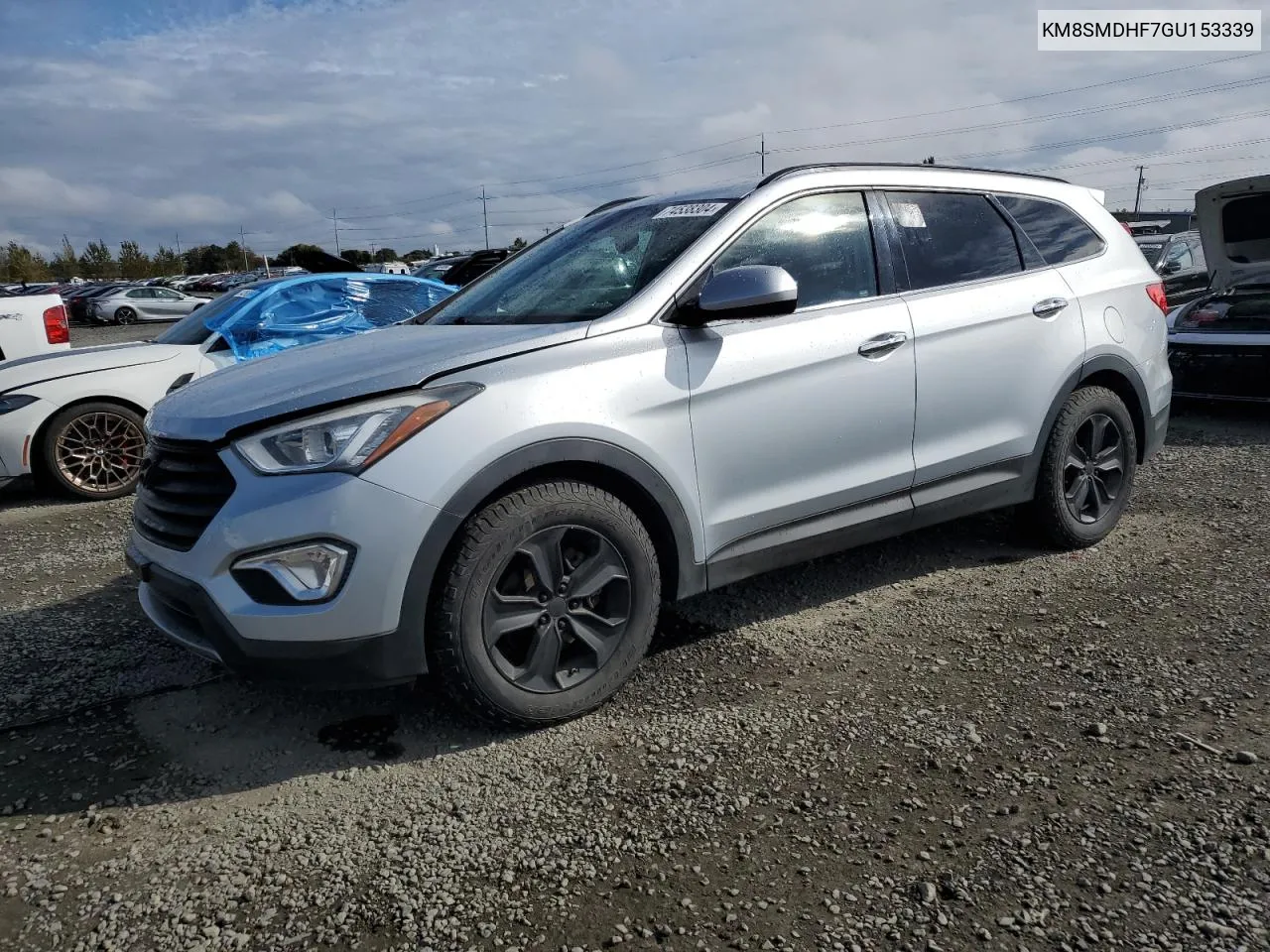 2016 Hyundai Santa Fe Se VIN: KM8SMDHF7GU153339 Lot: 74538304