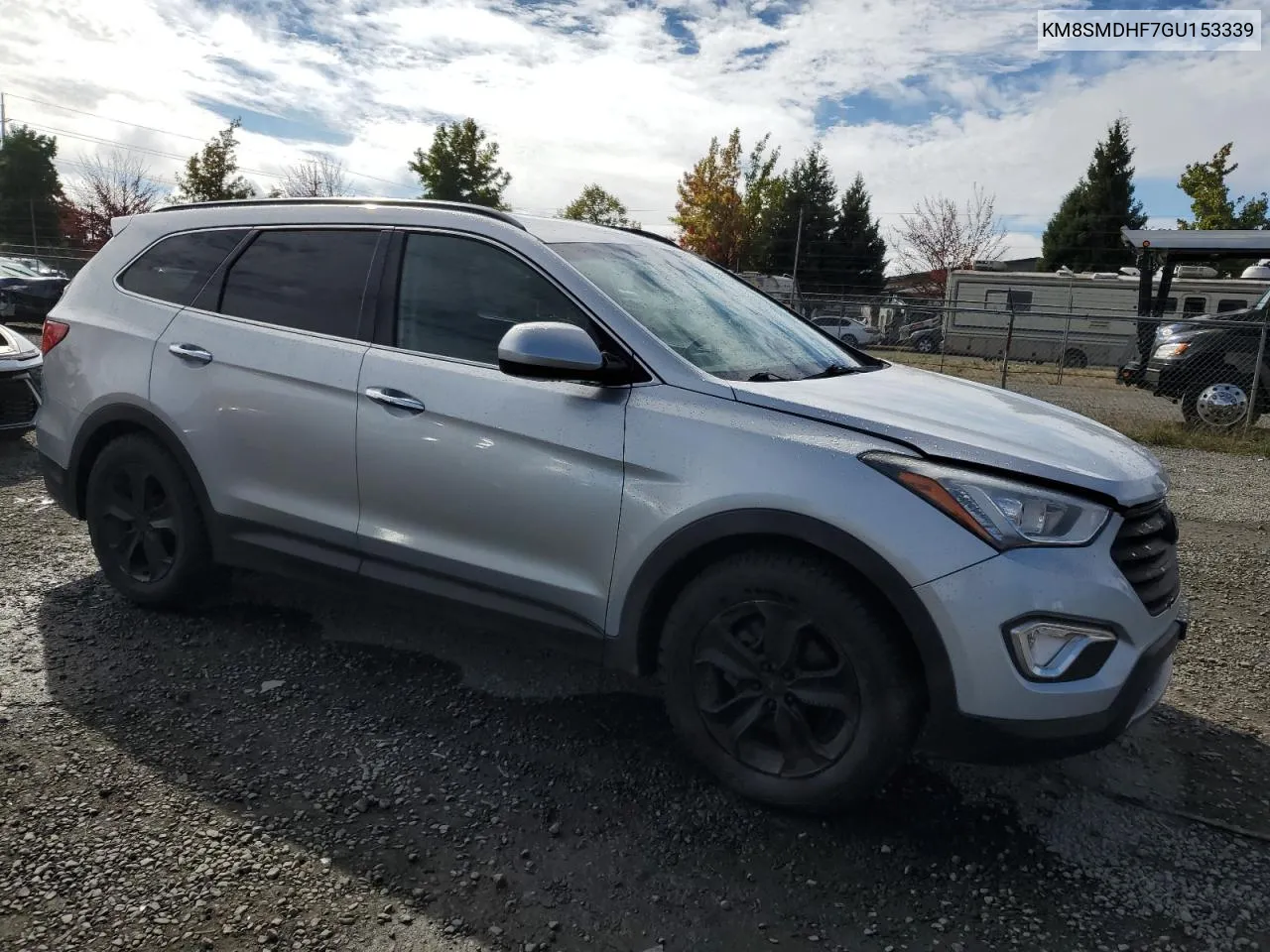 2016 Hyundai Santa Fe Se VIN: KM8SMDHF7GU153339 Lot: 74538304