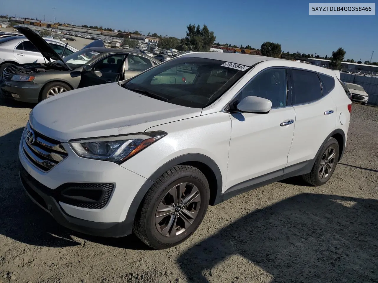 5XYZTDLB4GG358466 2016 Hyundai Santa Fe Sport