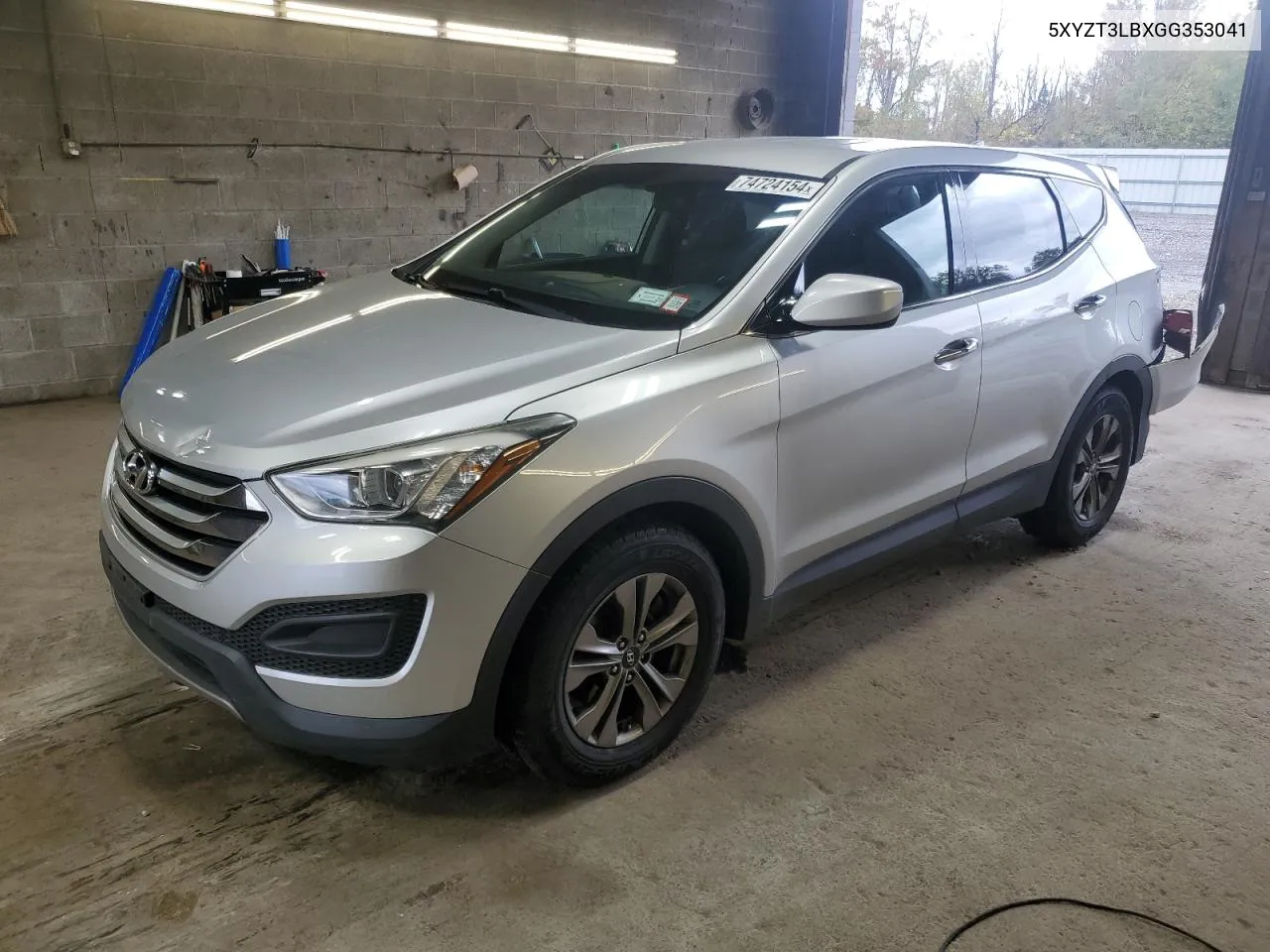 2016 Hyundai Santa Fe Sport VIN: 5XYZT3LBXGG353041 Lot: 74724154