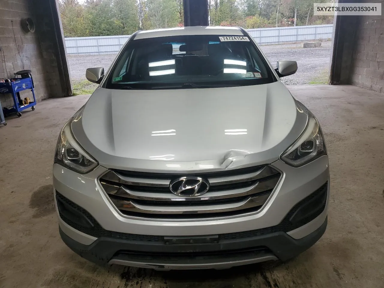 2016 Hyundai Santa Fe Sport VIN: 5XYZT3LBXGG353041 Lot: 74724154