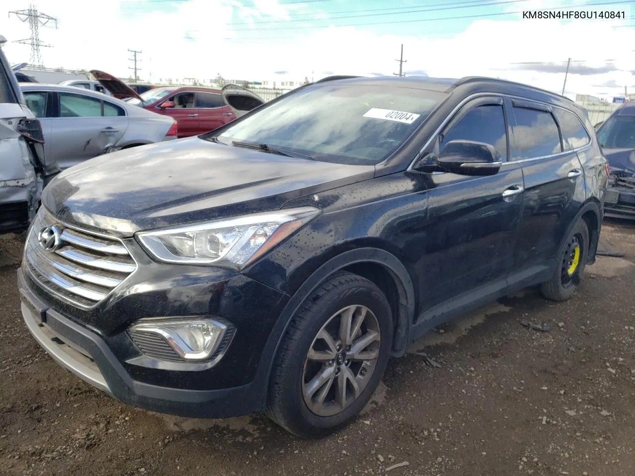 2016 Hyundai Santa Fe Se VIN: KM8SN4HF8GU140841 Lot: 74902004