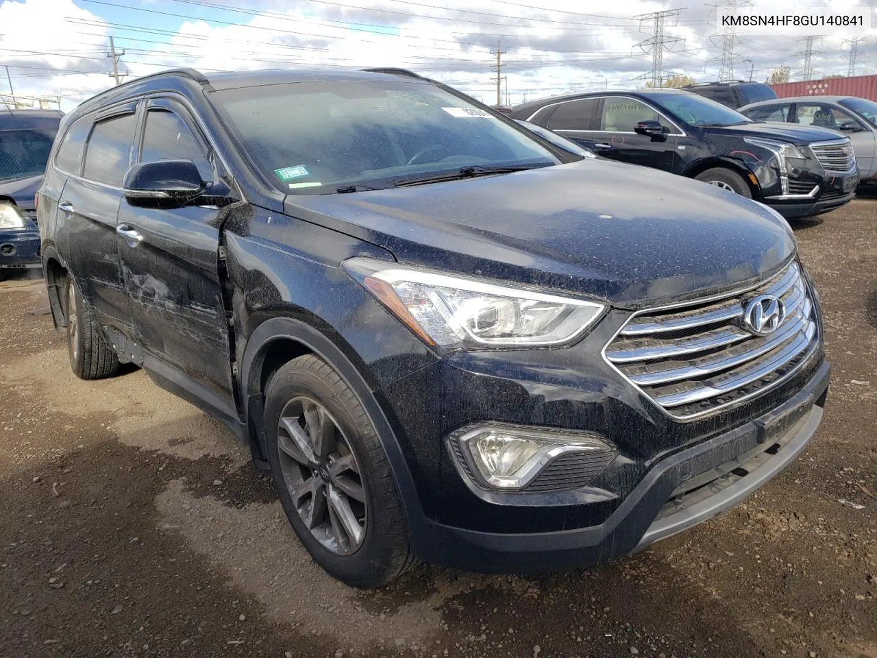 2016 Hyundai Santa Fe Se VIN: KM8SN4HF8GU140841 Lot: 74902004