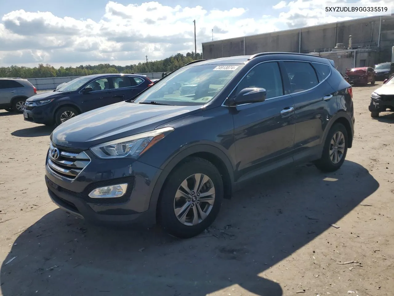 2016 Hyundai Santa Fe Sport VIN: 5XYZUDLB9GG335519 Lot: 74913074