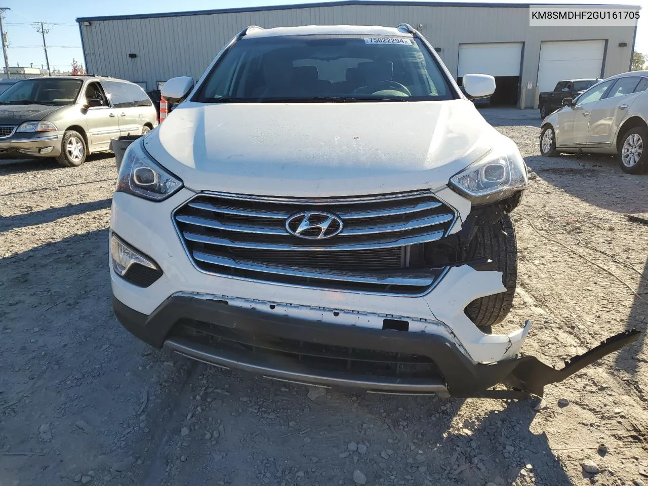 2016 Hyundai Santa Fe Se VIN: KM8SMDHF2GU161705 Lot: 75022294