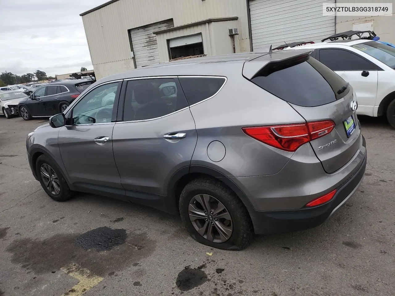 5XYZTDLB3GG318749 2016 Hyundai Santa Fe Sport