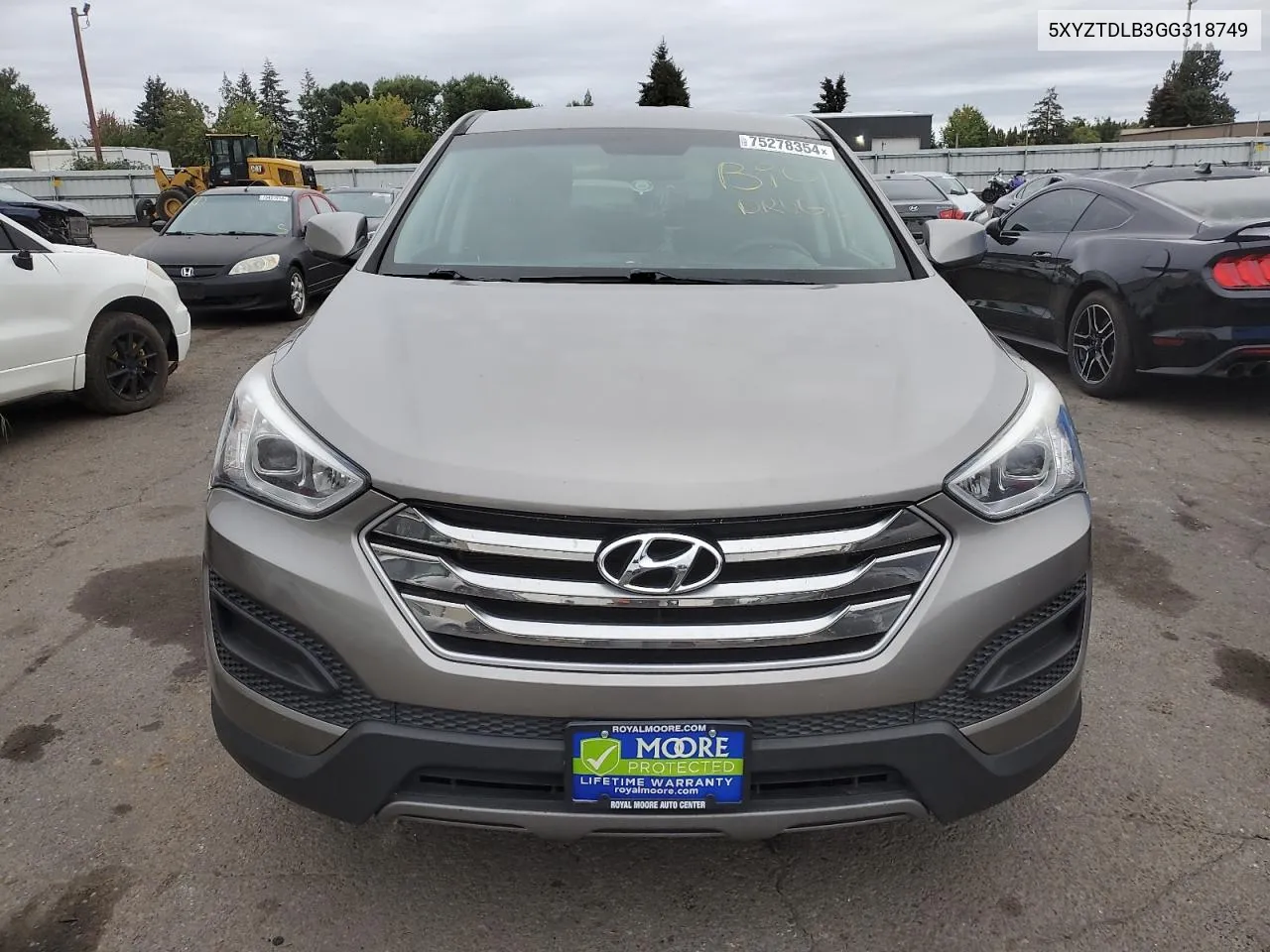 5XYZTDLB3GG318749 2016 Hyundai Santa Fe Sport