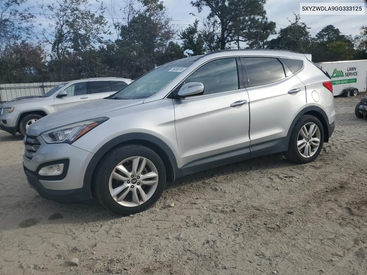 2016 Hyundai Santa Fe Sport VIN: 5XYZWDLA9GG333125 Lot: 75836074