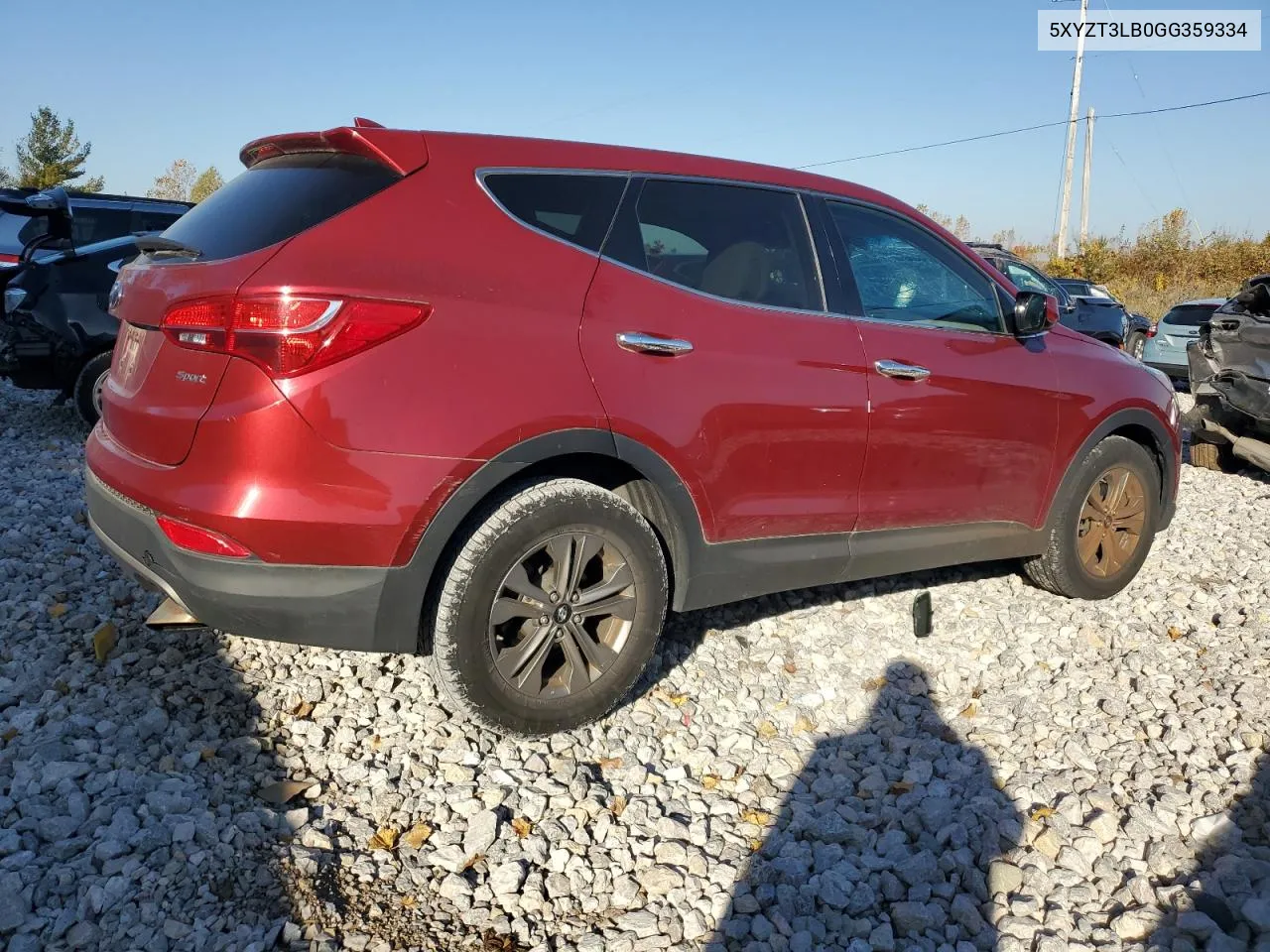 2016 Hyundai Santa Fe Sport VIN: 5XYZT3LB0GG359334 Lot: 75861794