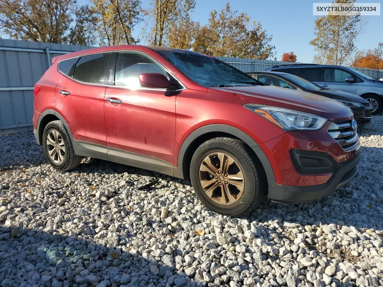 2016 Hyundai Santa Fe Sport VIN: 5XYZT3LB0GG359334 Lot: 75861794