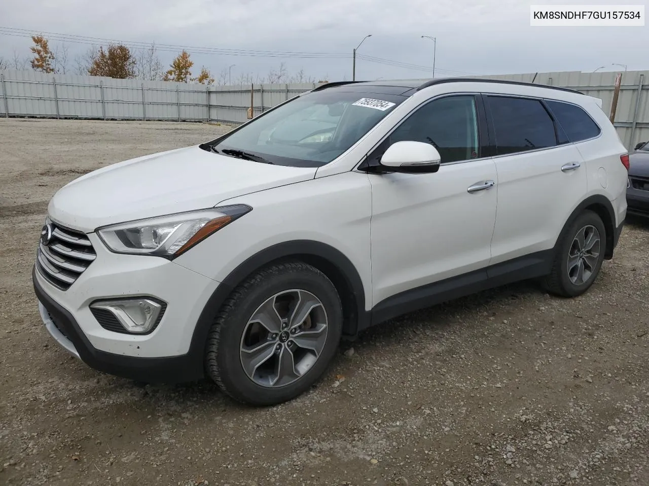 2016 Hyundai Santa Fe Se VIN: KM8SNDHF7GU157534 Lot: 75937054