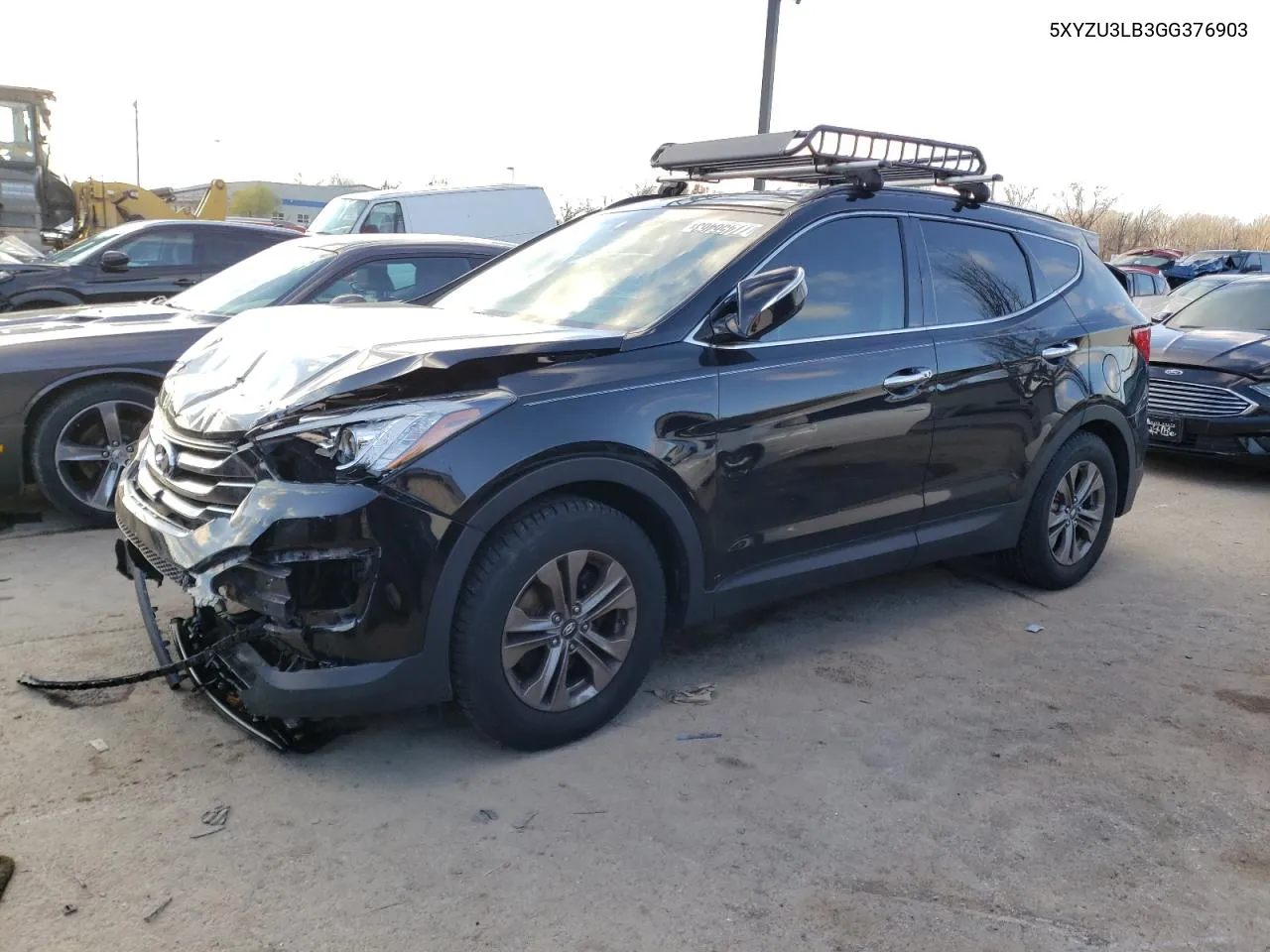 2016 Hyundai Santa Fe Sport VIN: 5XYZU3LB3GG376903 Lot: 76035524