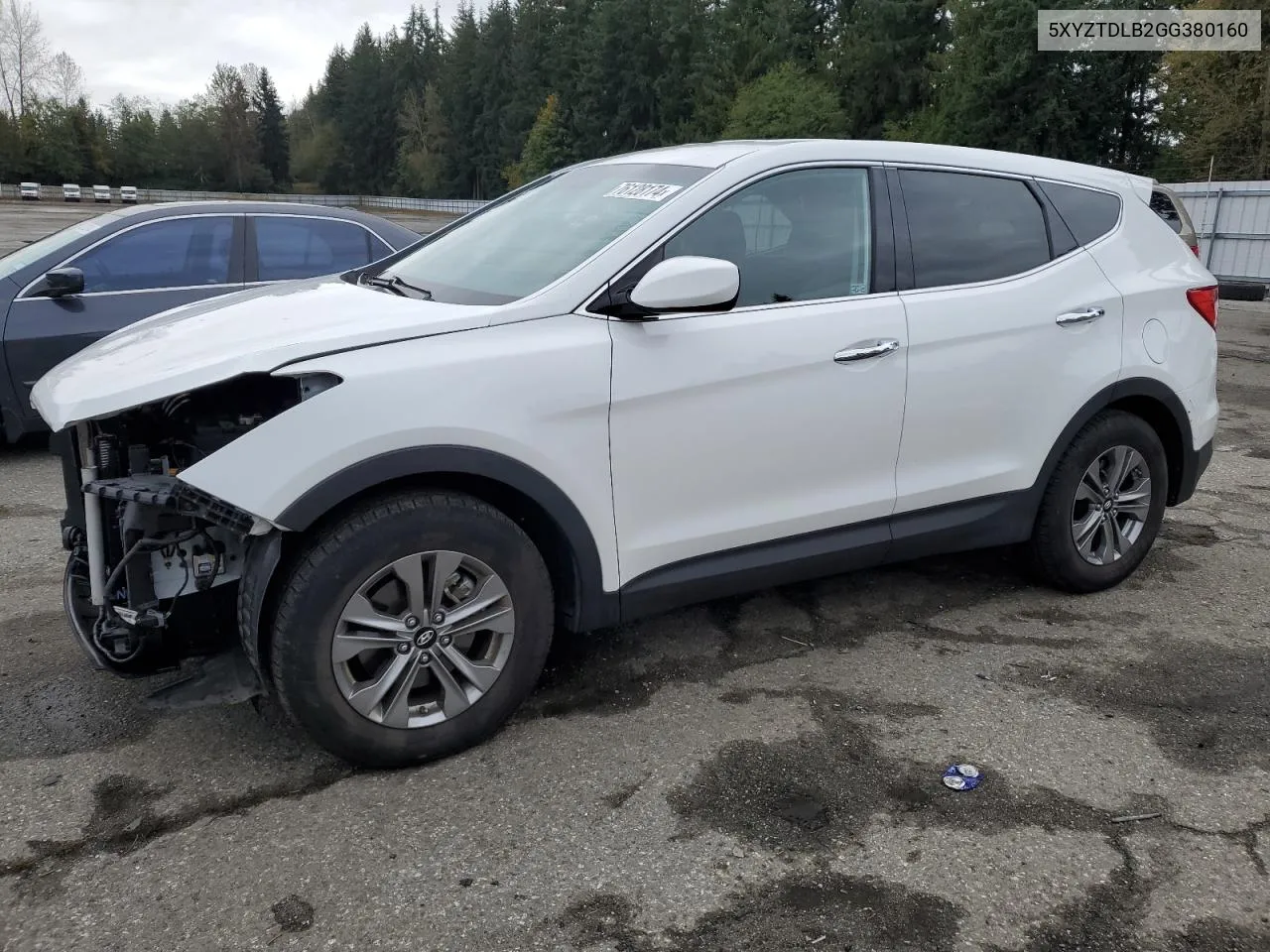 5XYZTDLB2GG380160 2016 Hyundai Santa Fe Sport